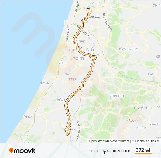 372 Bus Line Map