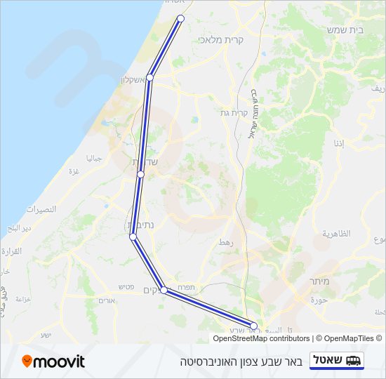 שאטל Shuttle Line Map