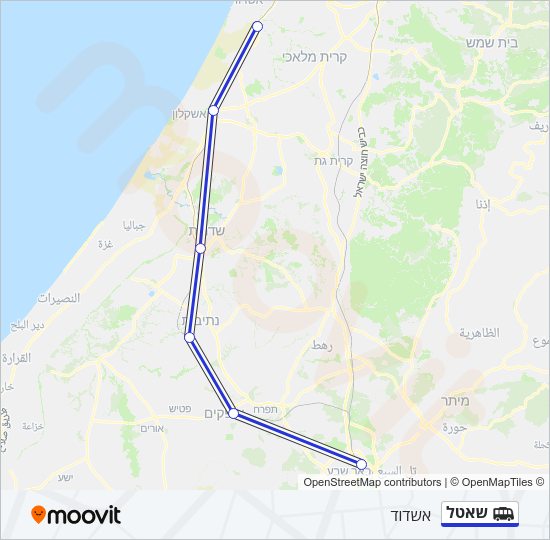 שאטל Shuttle Line Map