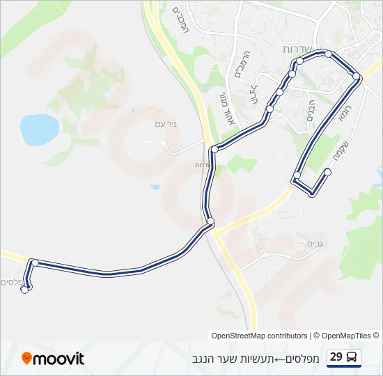 29 Bus Line Map
