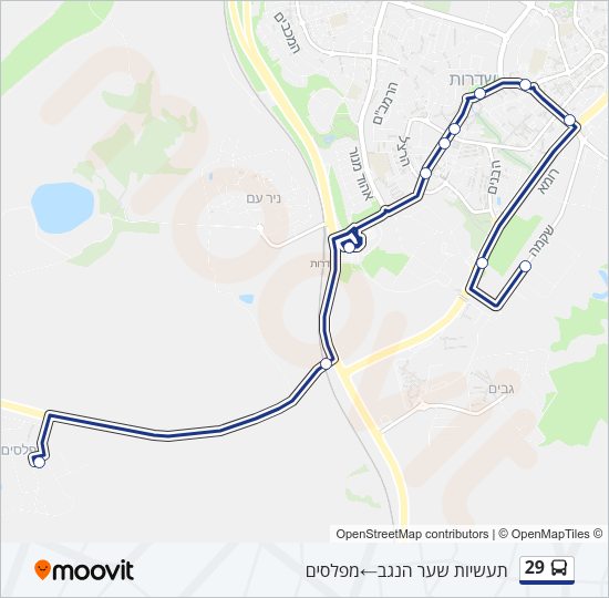 29 Bus Line Map