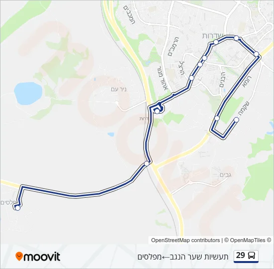 29 Bus Line Map