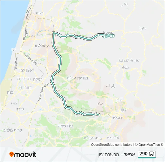 290 Bus Line Map