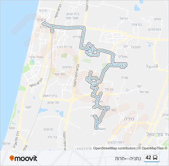 42 Bus Line Map