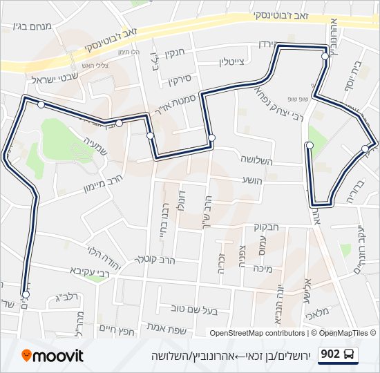 902 Bus Line Map