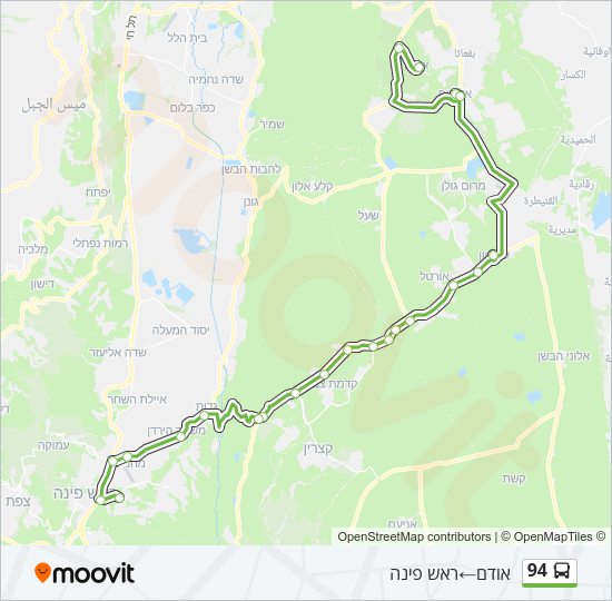 94 Bus Line Map