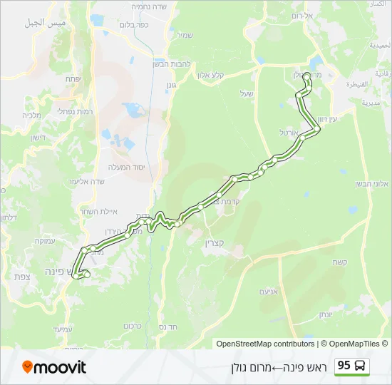 95 Bus Line Map