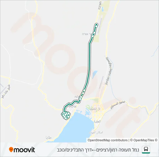Автобус 32 - הנגשה בהזמנה מראש ♿: карта маршрута
