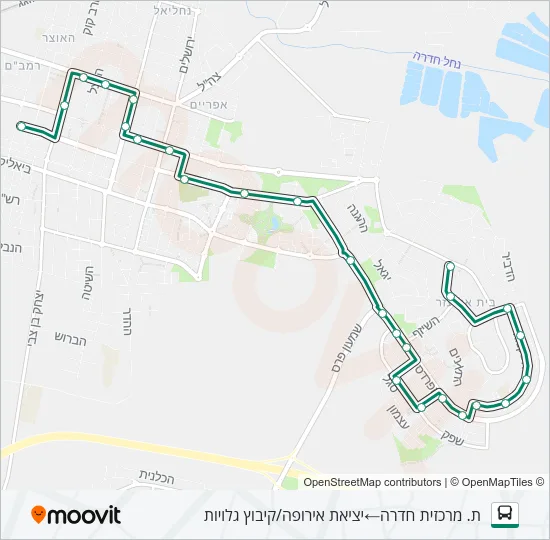 Автобус 78 - הנגשה בהזמנה מראש ♿: карта маршрута
