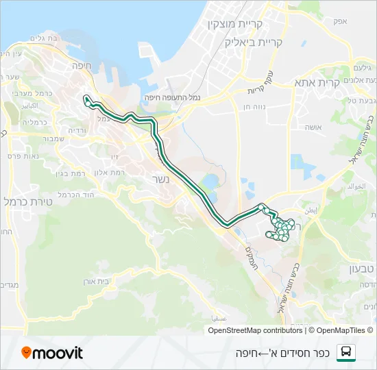 794 - הנגשה בהזמנה מראש ♿ Bus Line Map
