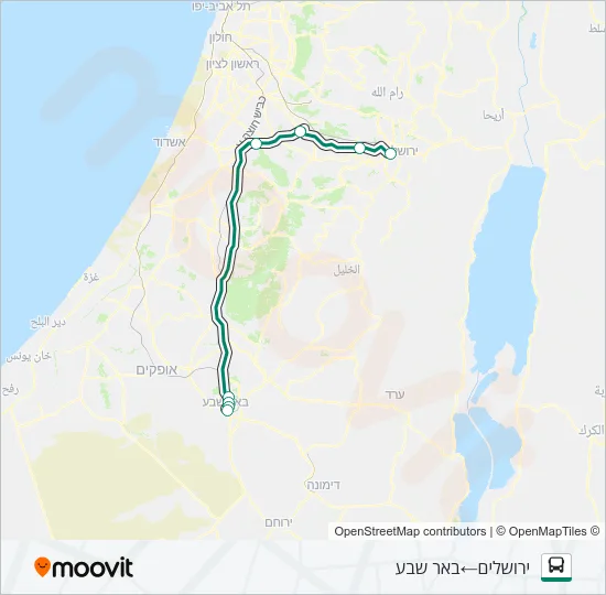 Автобус 470 - הנגשה בהזמנה מראש ♿: карта маршрута