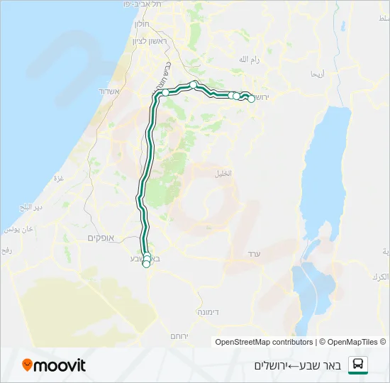 Автобус 470 - הנגשה בהזמנה מראש ♿: карта маршрута