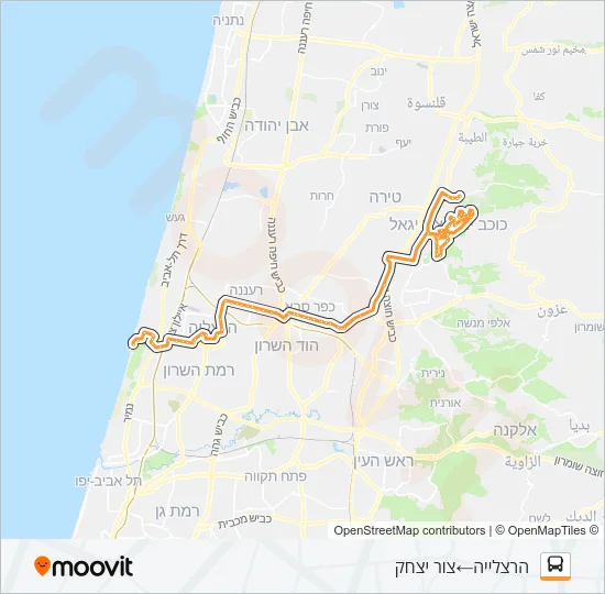 Автобус 228 - הנגשה בהזמנה מראש ♿: карта маршрута