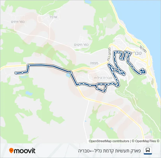 Автобус 44 - הנגשה בהזמנה מראש ♿: карта маршрута