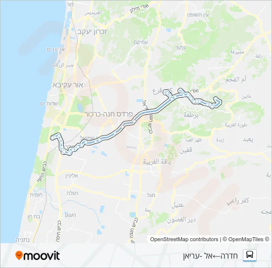 Автобус 49 - הנגשה בהזמנה מראש ♿: карта маршрута