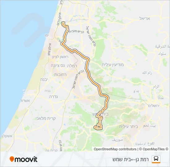 Автобус 690 - הנגשה בהזמנה מראש ♿: карта маршрута