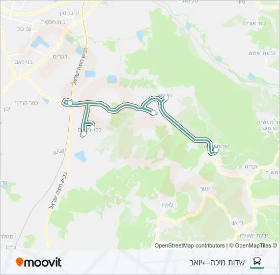 Автобус 41 - בהזמנה מראש: карта маршрута