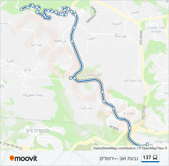 137 Bus Line Map