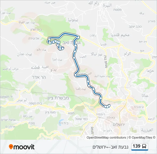 139 Bus Line Map