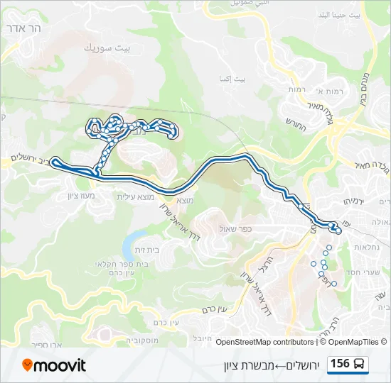 156 Bus Line Map