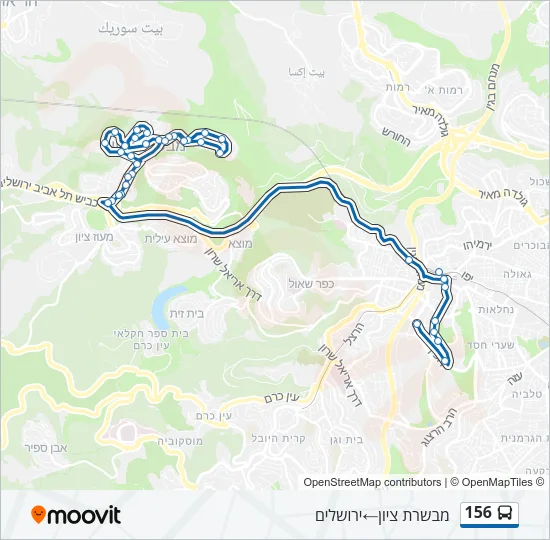 156 Bus Line Map