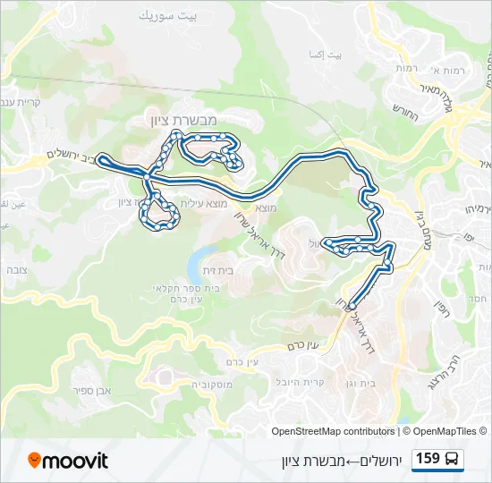 159 Bus Line Map