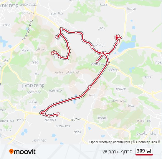 309 Bus Line Map