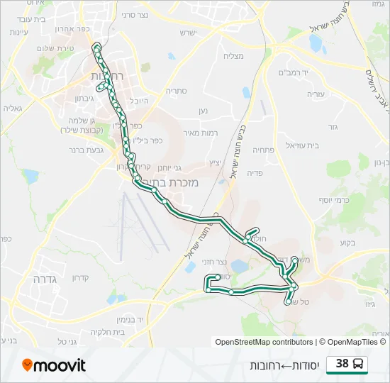 38 ♿ Bus Line Map