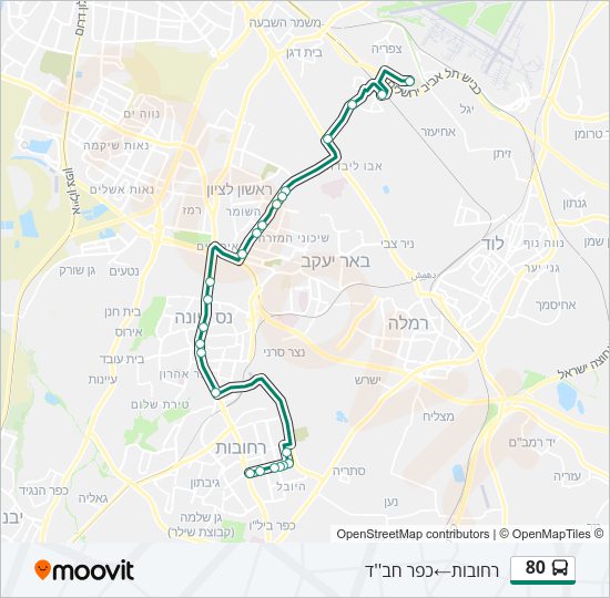 80 ♿ Bus Line Map