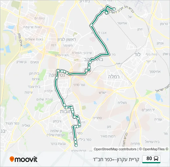 80 ♿ Bus Line Map