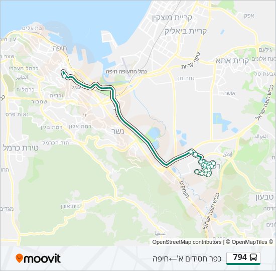 794 ♿ Bus Line Map