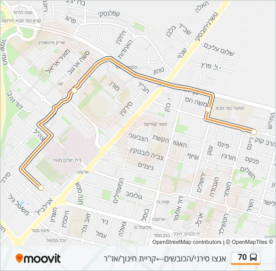 70 ♿ Bus Line Map