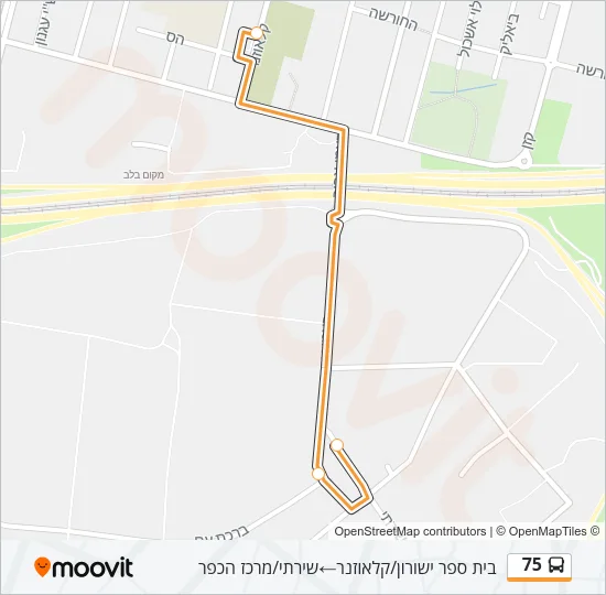 75 ♿ Bus Line Map