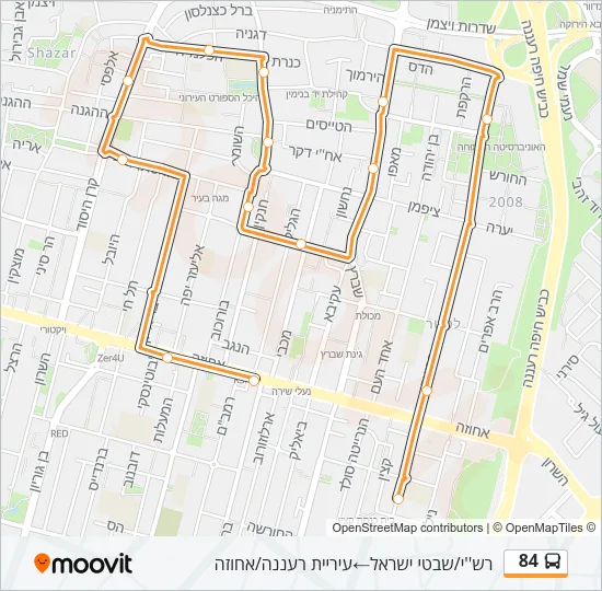 84 ♿ Bus Line Map