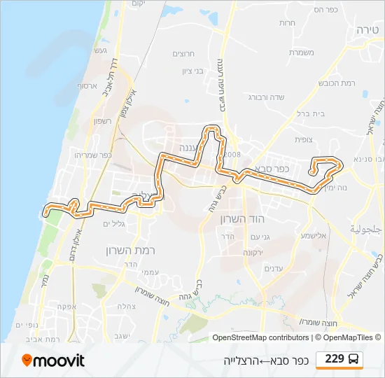 229 ♿ Bus Line Map