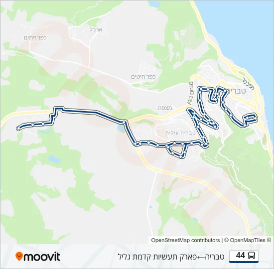 44 ♿ Bus Line Map
