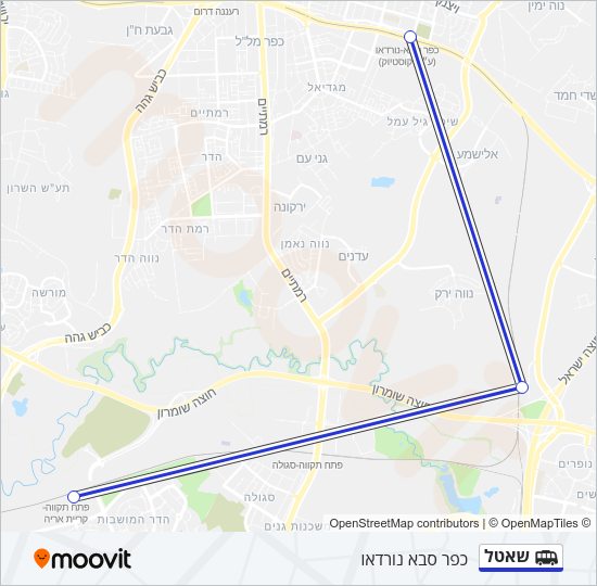 שאטל Shuttle Line Map