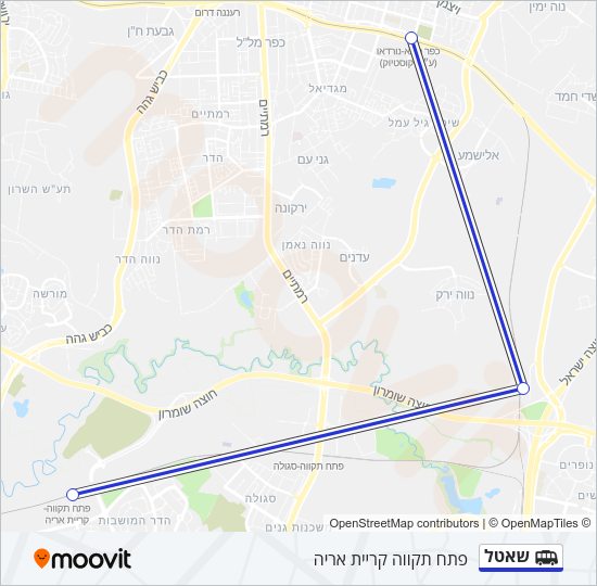 שאטל Shuttle Line Map