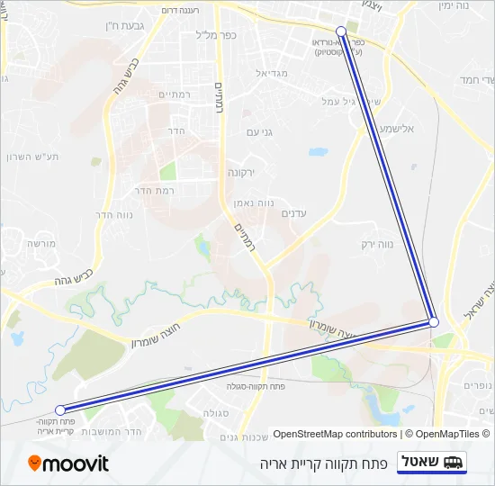 שאטל Shuttle Line Map