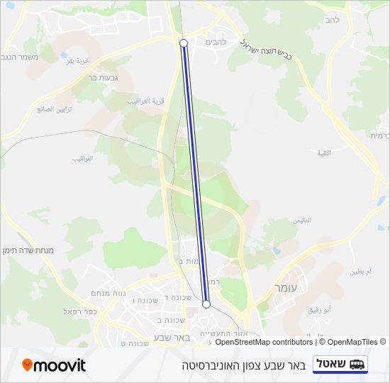 שאטל Shuttle Line Map