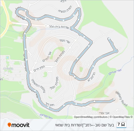 7 Bus Line Map