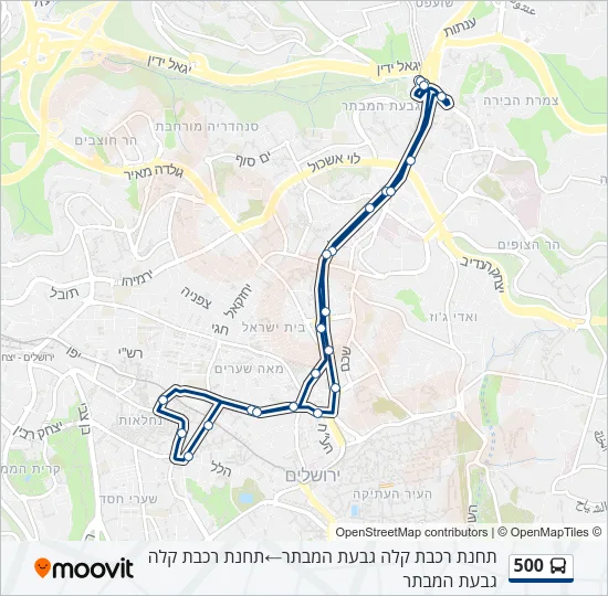 500 Bus Line Map