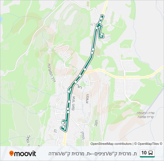 10 Bus Line Map