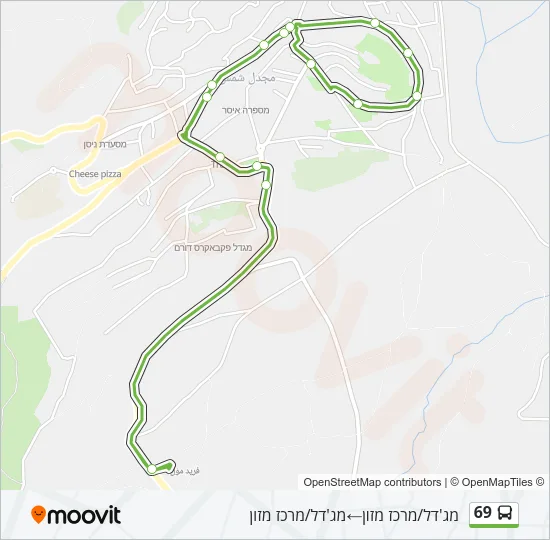 69 Bus Line Map