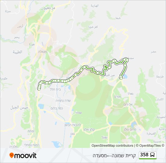 358 Bus Line Map