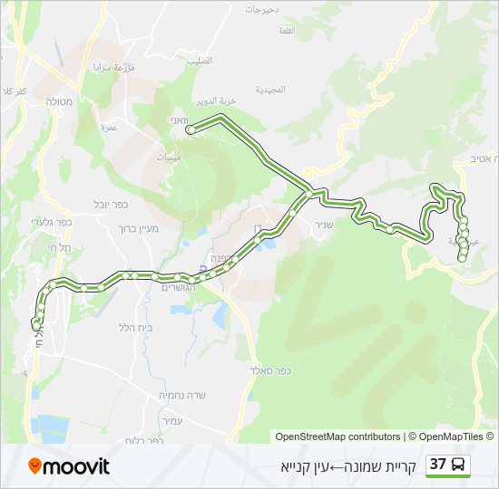 37 Bus Line Map