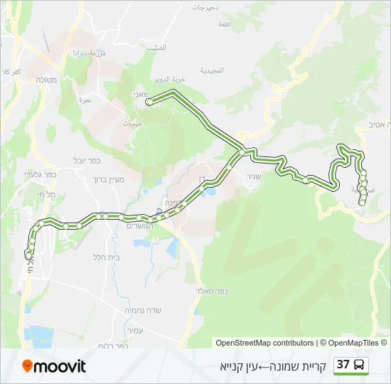 37 Bus Line Map