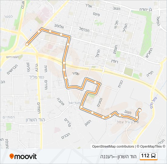 112 Bus Line Map
