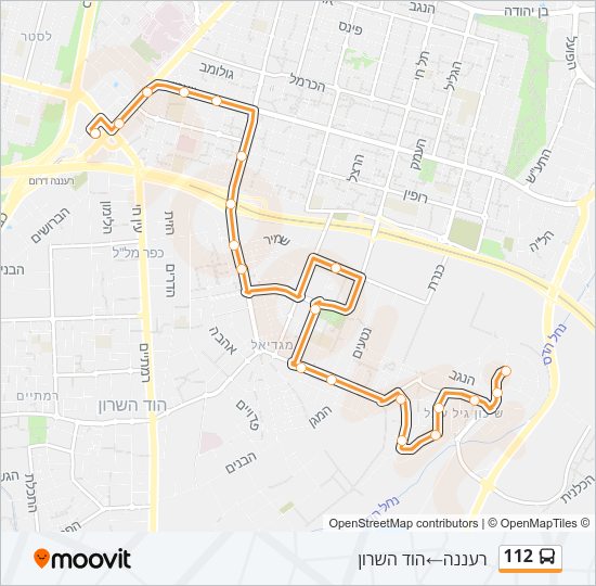 112 Bus Line Map