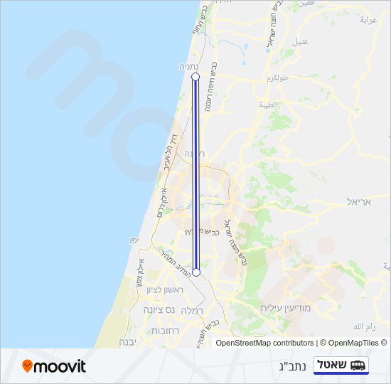 שאטל Shuttle Line Map